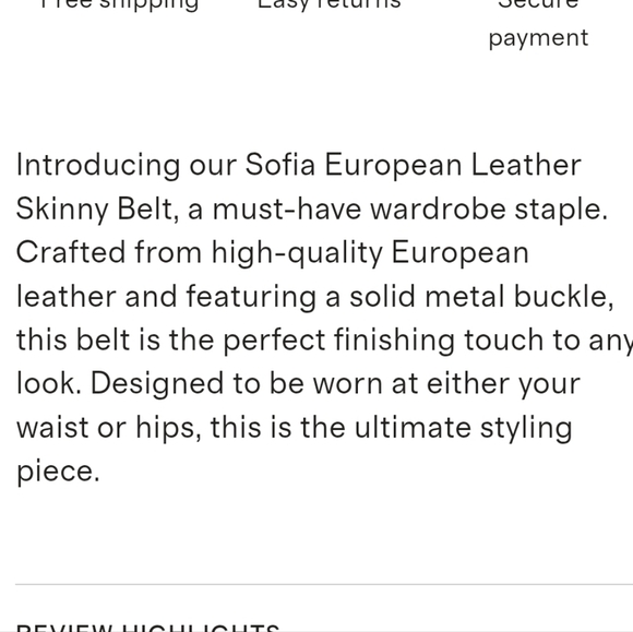 Quince Sofia European Leather Skinny Belt In Bone main image 9